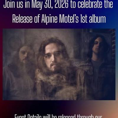 Poster for Alpine Motel Album Release Party